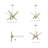 Reseda 6 - Light Dimmable Sputnik Modern Linear Chandelier-416872414