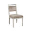 Chaise à dossier corde - vanille / caramel-1158911450