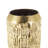 Braseby Metal Tall Decorative Gold Vase with Grooved Patterns Set-167671456