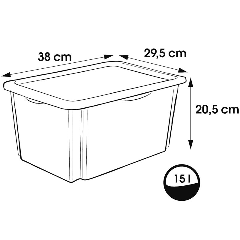 Keeeper Plastic Decorative Bin