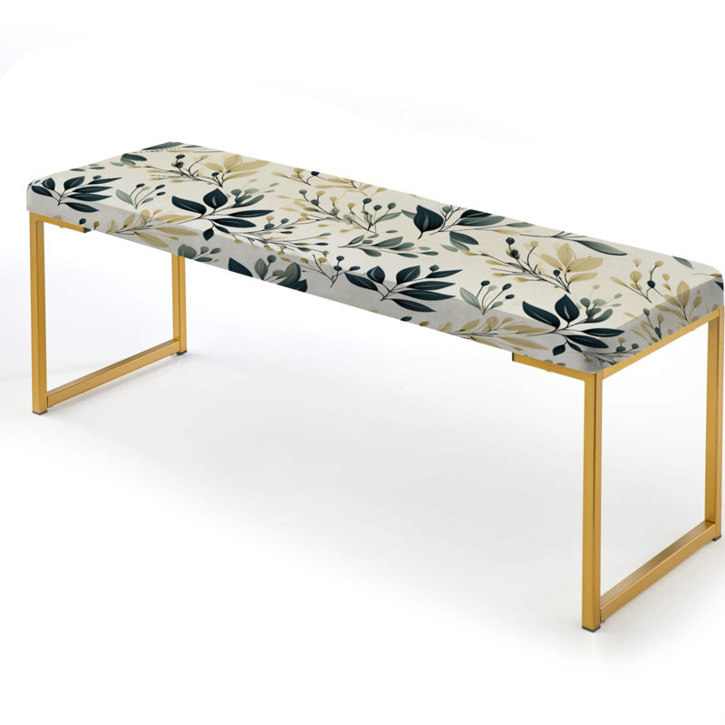 Modern Greenery - Banc rembourré Plants Gold