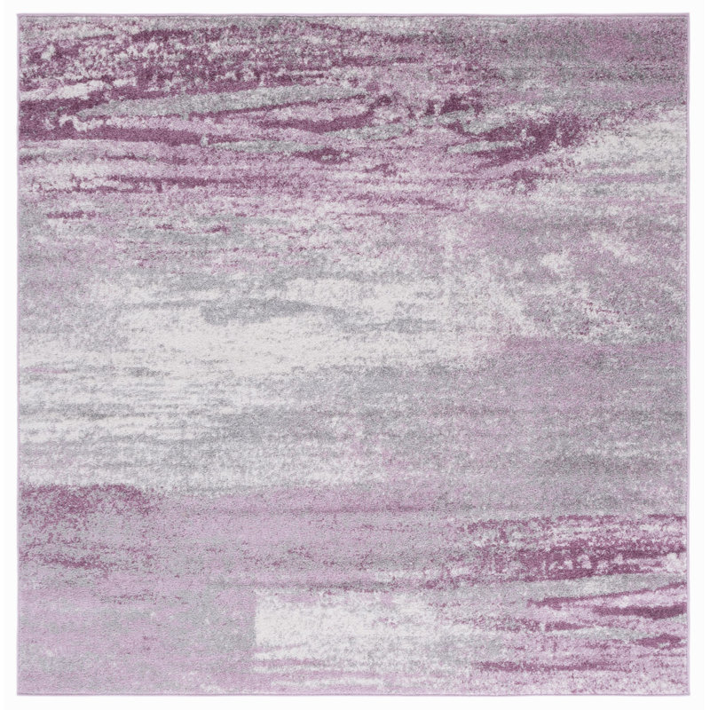 Coleraine Performance Abstract Rug, Square 6'