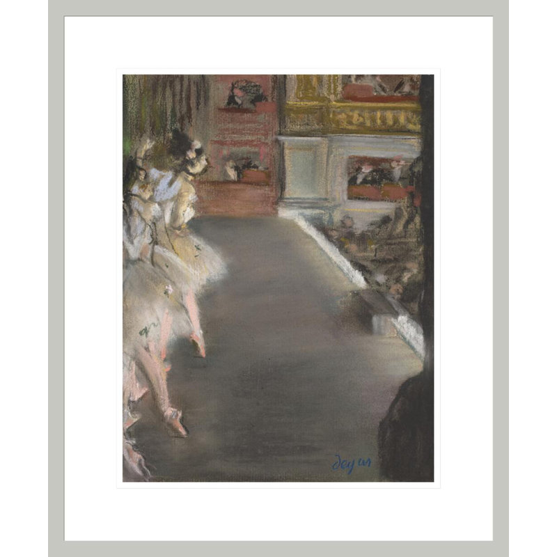 «Dancers at the Old Opera House» par Edgar Degas, impression giclée encadrée, H 21,46 po x l 17,75 po