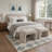 Liadan Diamondix Geometric Machine Washable Blue / Beige Indoor Area Rug with Non-Slip Backing-1663992682