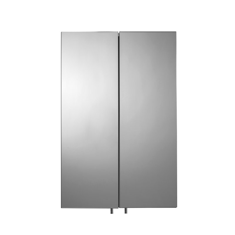 Avisio 450mm W 720mm H Corner Frameless Medicine Cabinet Mirror 2 Adjustable