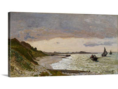 Claude " The Seashore At Sainte-Adresse, 1864 " by Claude Monet