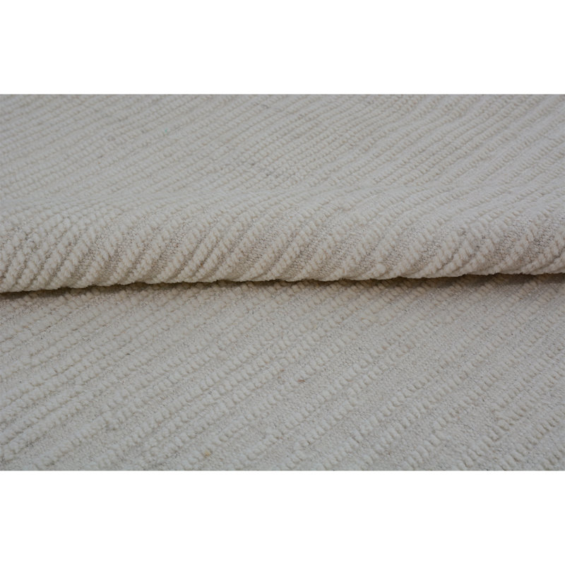 Wool Area Rug in Ivory, Rectangle 12' x 15'