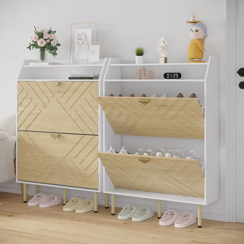 16 Pair Shoe Storage Cabinet