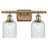 Brysin 15" W 2-Light Dimmable Metal Vanity Light with Glass Shades-848961677-848961684