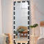Miroir de plancher pleine longueur 3 couleurs pour le vestiaire: noir 63 po x 24 po, fixation murale, commande tactile, corps en aluminium.-1016487924-1016487925