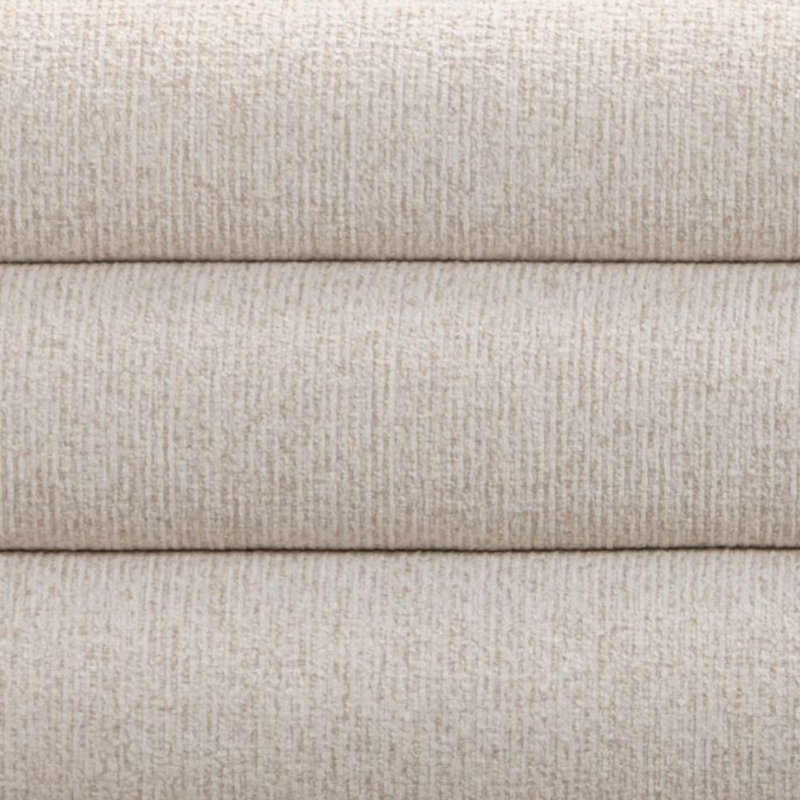 Julianna Cream Textured Fabric Bench, Cream