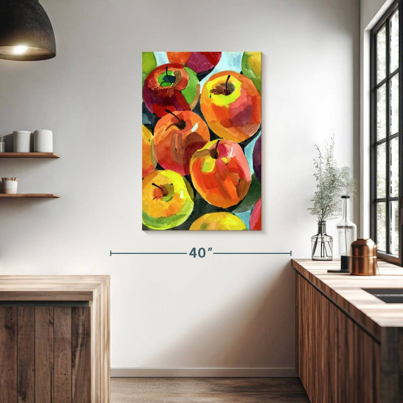 Yarlin Still Life Apples, 39" H x 26" W