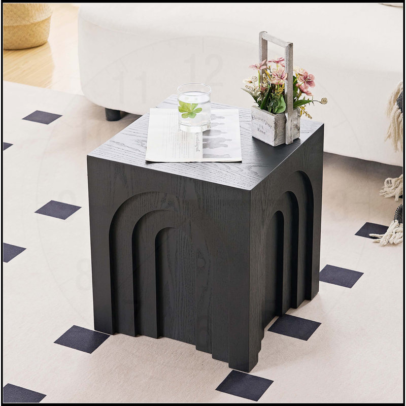 Table d'appoint carrée polyvalente pour plusieurs pièces et fonctions