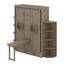 Lit escamotable avec armoire murale cachée-512353320