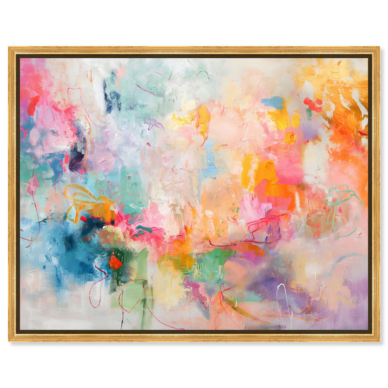 «Im Coming Up I», reproduction d'art sur toile par Art Remedy, H 37 po x l 46 po, Cadre doré