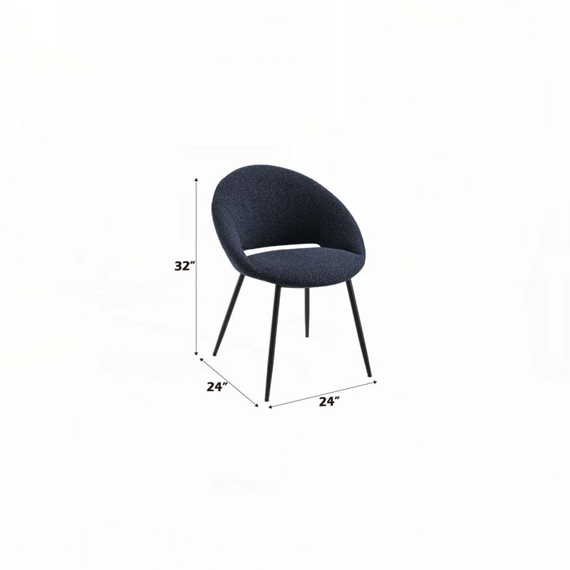 Chaise rembourrée Boucle