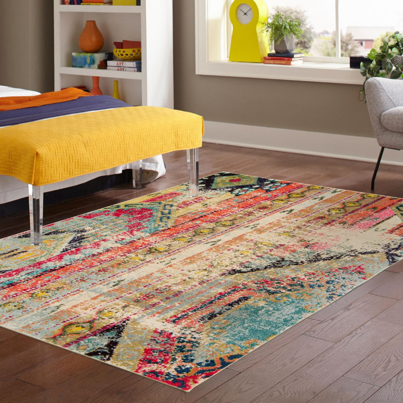 Tapis beige Sierra, Octogone 5 pi