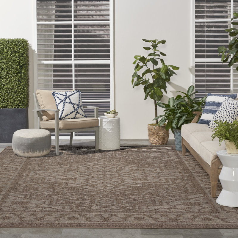 Gerritt Persian Indoor/Outdoor Area Rug, Rectangle 10' x 14'