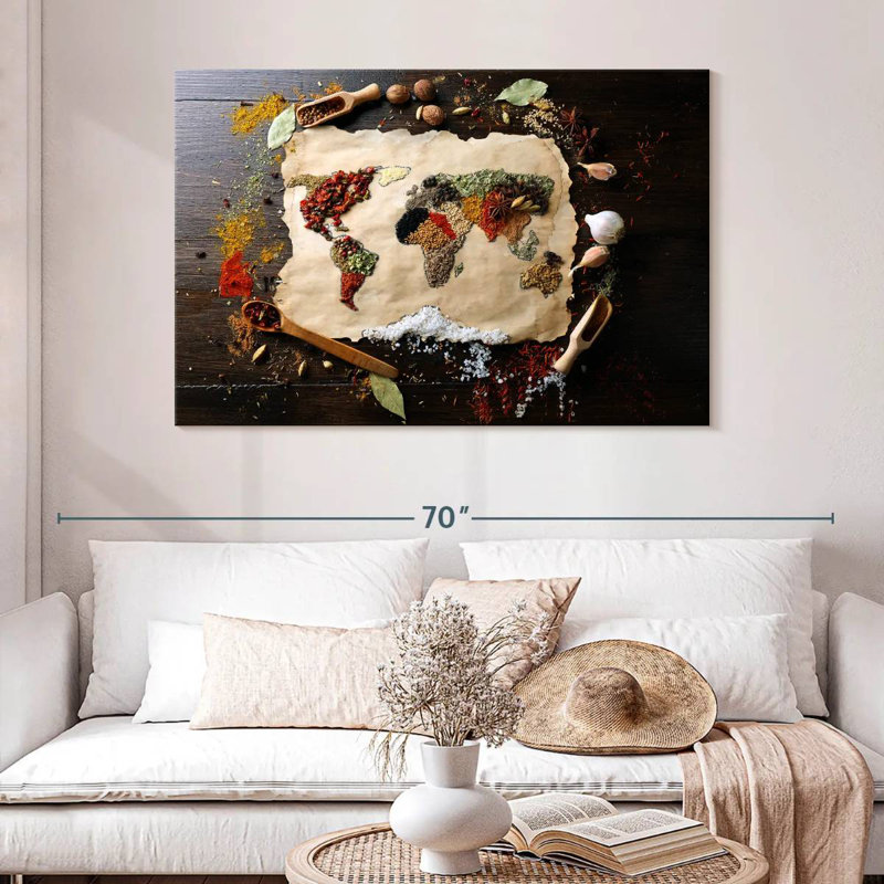 Yarlin World Of Spices, 32" H x 48" W