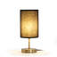 Petite lampe de table 12 po en laiton antique avec abat-jour tambour en lin, lampe de chevet vintage E12 avec interrupteur marche / arrêt-926790935