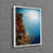 White Floater Framed