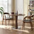 Walnut Round Solid Wood Dining table-1706138940