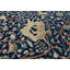 Tapis unique Oushak 9 pi x 12 pi Tribal marine foncé illustré