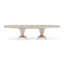St. Charles Double Pedestal Dining Table - Dove Gray