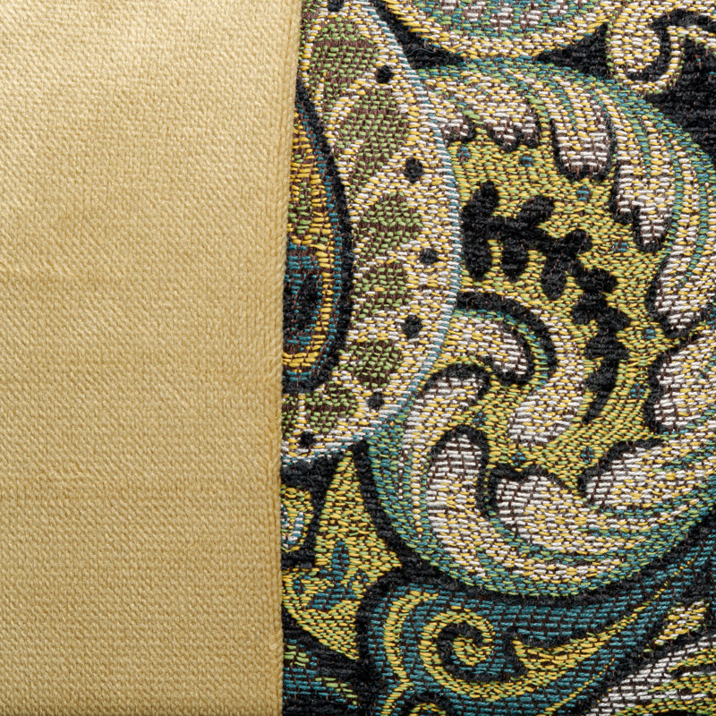 Paisley Feather Reversible Throw Pillow