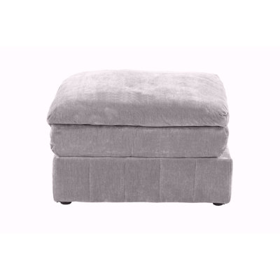 Contemporary 1Pc Ottoman Modular Plush Chair Sectional Sofa Living Room Furniture Granite Morgan Fabric- Suede