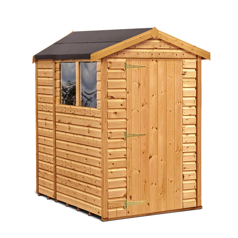 Alar 6 ft. W x 9.8 ft. D Wooden Tongue & Groove Apex Garage Shed