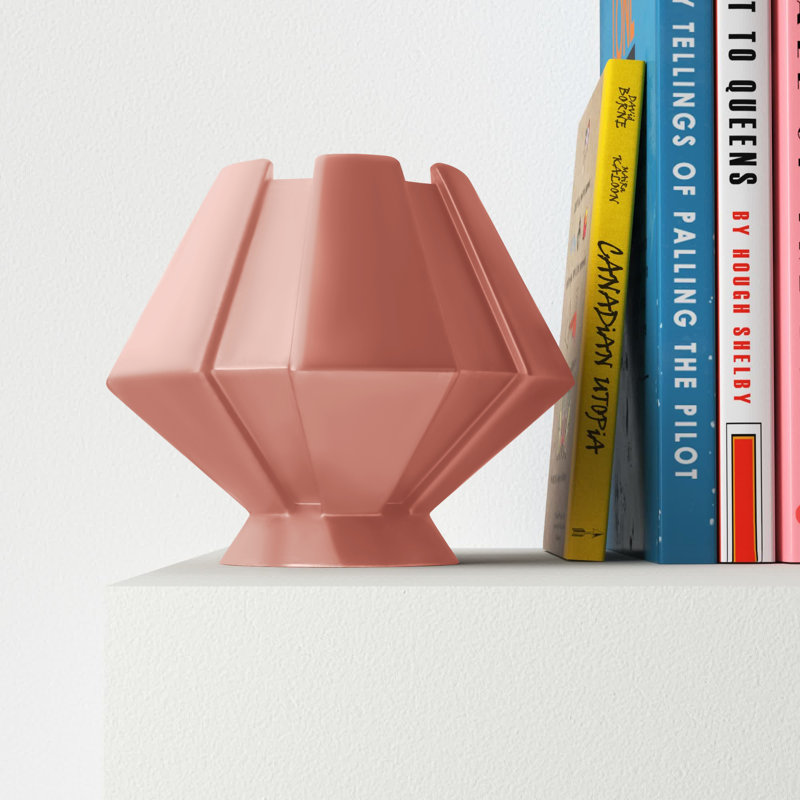 Kleiber Ceramic Novelty Lamp, Gloss Blush, LED