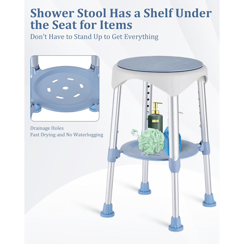 Chaise de douche avec tabouret de douche