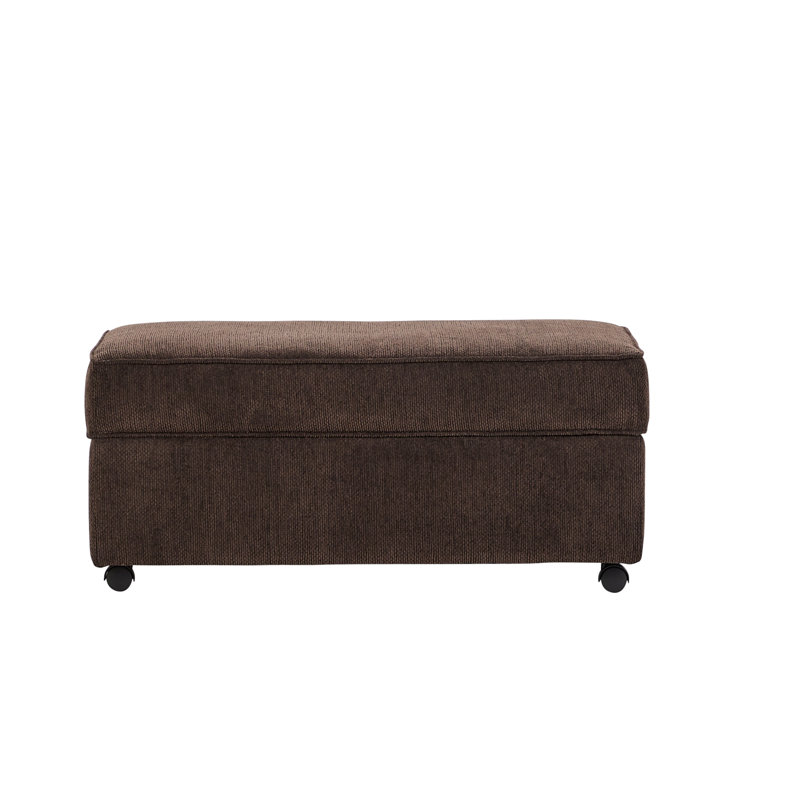Repose-pieds avec rangement Hughes Furniture 1750, Largo Carob, Caroube Largo