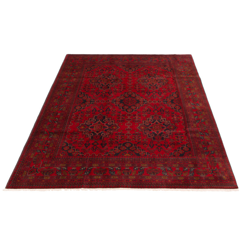 Tapis rouge Machalik Finest Khal Mohammadi 6 pi 6 po x 9 pi 7 po