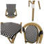 Ensemble de 2 chaises en rotin tissé et structure en aluminium antirouille pour une élégance extérieure.-1205191570