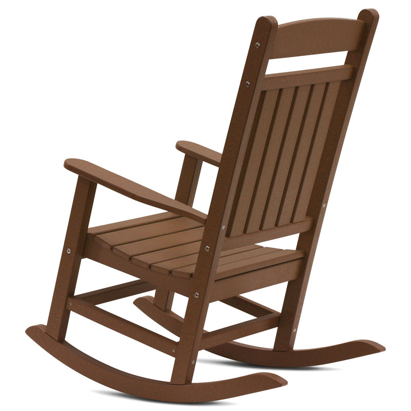 Chaise berçante classique Catelyn, Teck