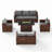 Azoriah 7-Person Wicker Outdoor Seating Group with Fire Pit Table-89983801-97365782