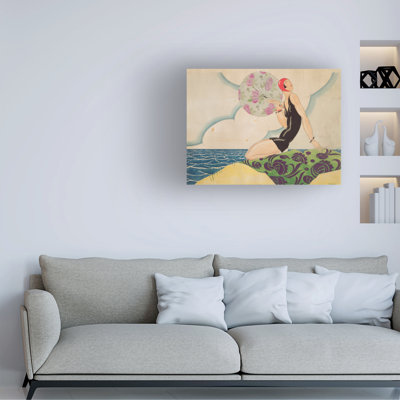 Rene Vincent Bather, C.1925 Canvas Art