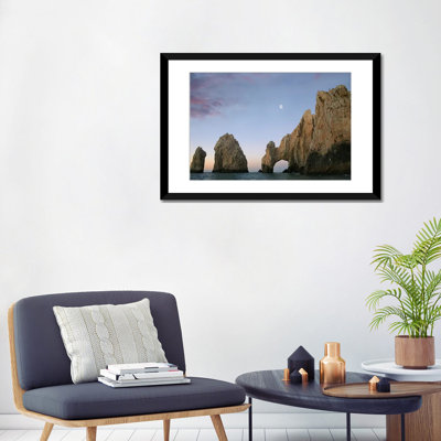 «Moon Over El Arco, Cabo San Lucas, Mexico», reproduction de photo sur toile