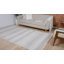 Tapis rayé beige / gris en polypropylène tissé à la machine Tayla-2048779251