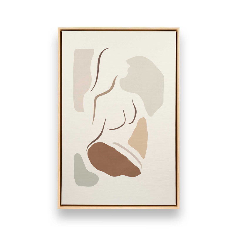 Soulful Contours, Cadre américain en érable flottant, H 18,75 po x l 12,75 po