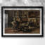 The Painter in His Studio-Henri De Braekeleer, reproduction encadrée avec passe-partout et verre Fin du 19e siècle-1978800245-1978800247-1978800246