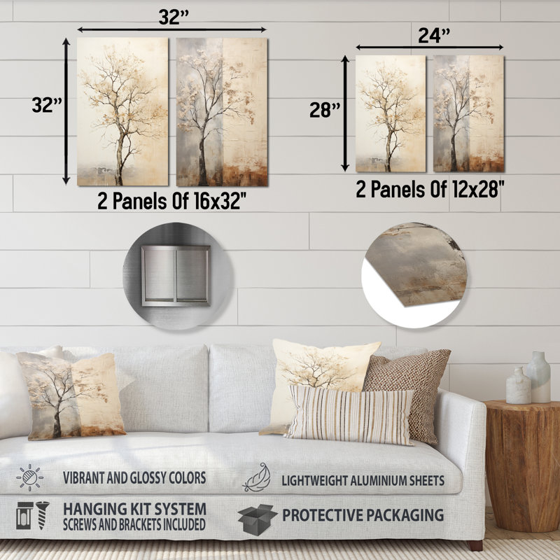 Arbre africain africain II - ensemble d'art mural en métal africain, H 28 po x l 24 po
