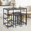 Rectangular Dining Table with Iron Base