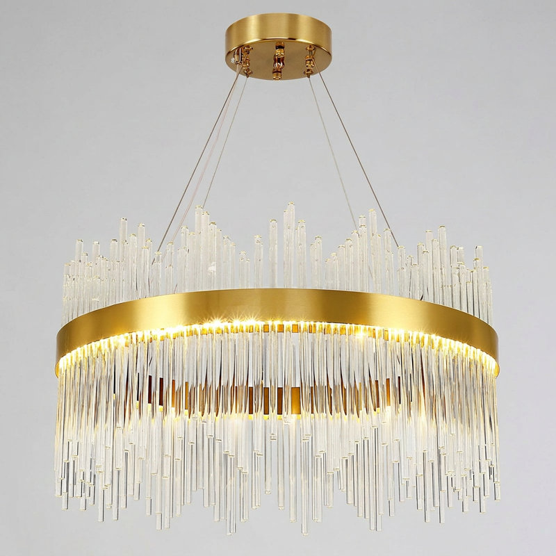 LED Chandelier, Gold, 60 W, 26cm H x 60cm W x 60cm D