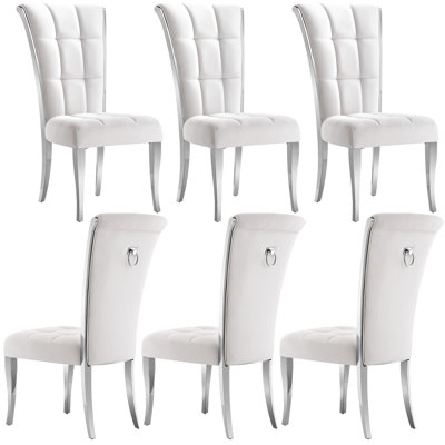 White Dining Chairs Set Of 6