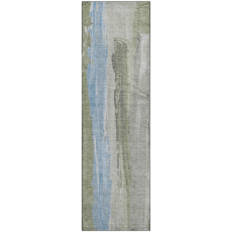 Premium Machine Washable Arnoldina AMF1845 Abstract Rug, Runner 2'3" x 7'6"