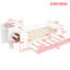 Lit simple en bois avec garde-robe mobile et lit gigogne intégré, bibliothèque blanche pour petits espaces de chambre d'amis-794675907