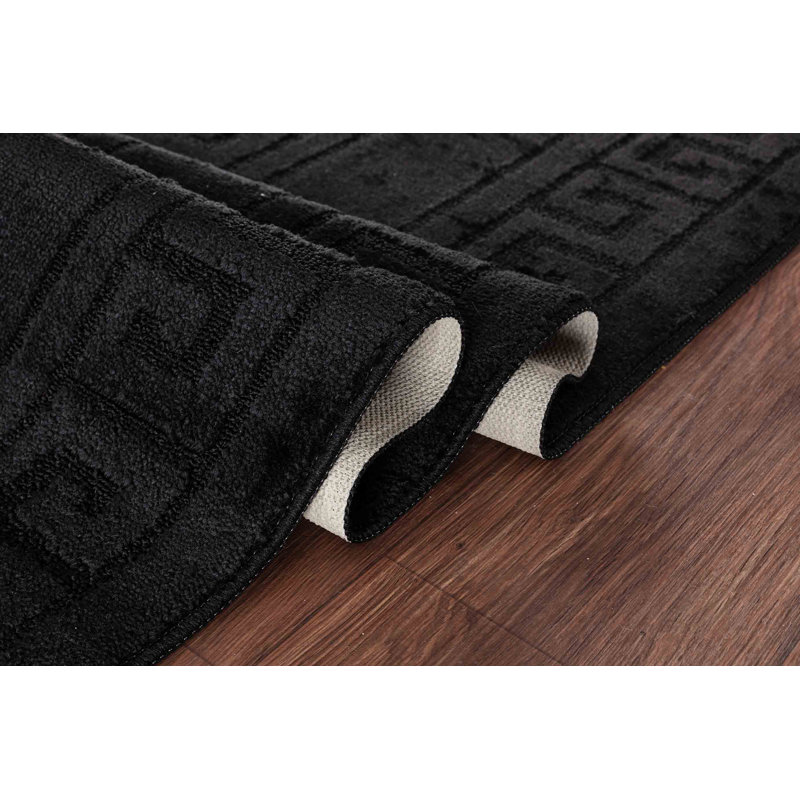 Millfield Non-Slip Indoor Doormat, Black, 50cm W x 80cm L